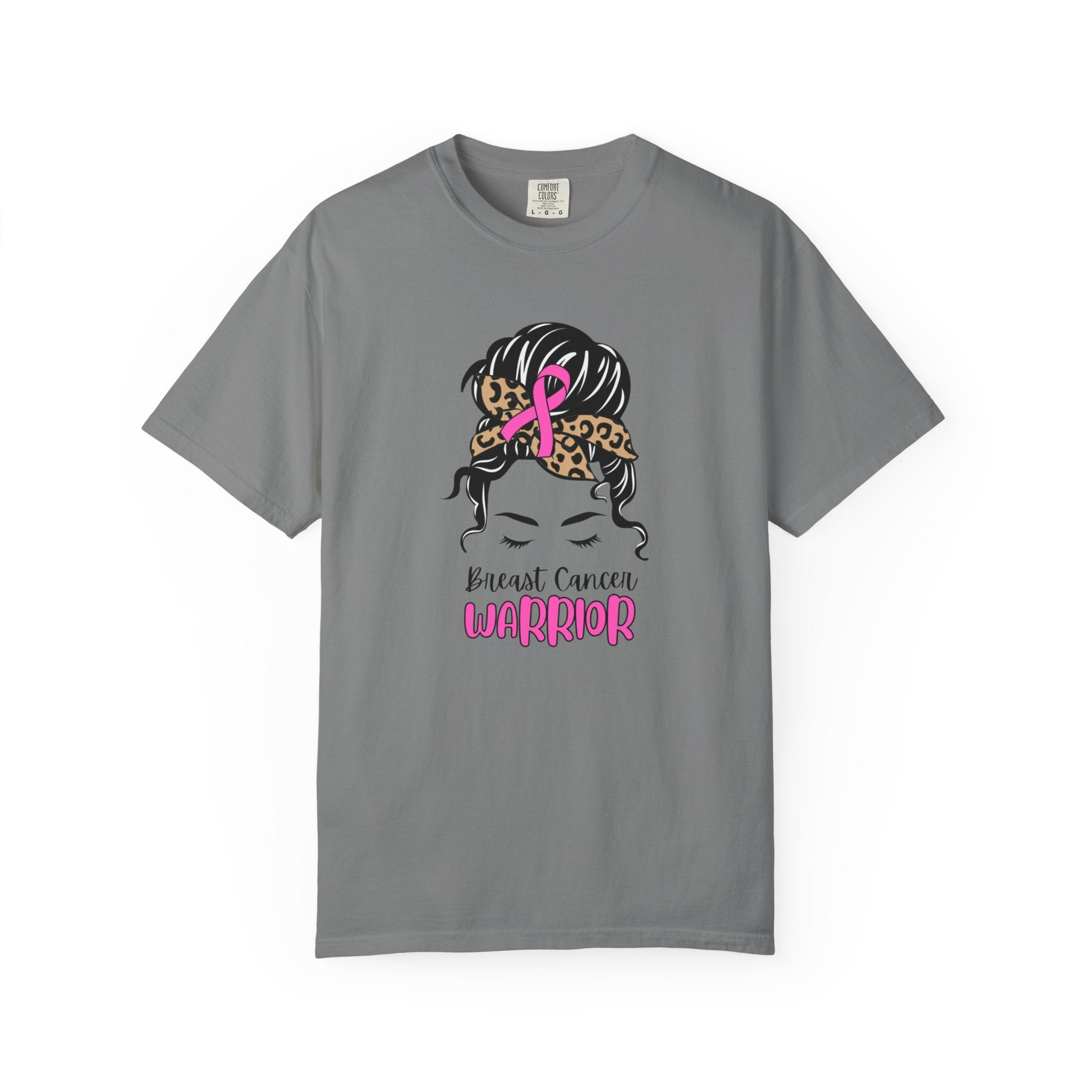 Breast Cancer Survivor T-Shirt — Sassy Woman with Cheetah Scarf