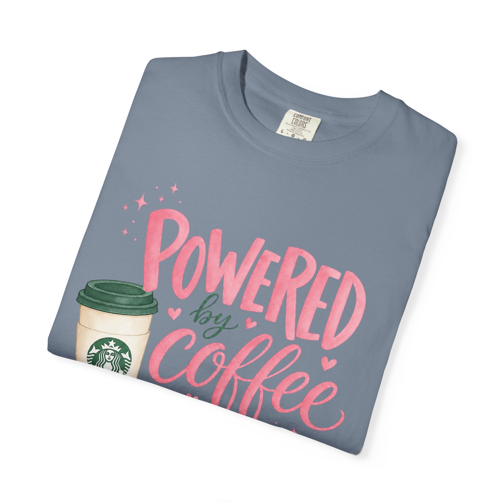 Coffee & Sarcasm T-Shirt — "Powered by Coffee & Sarcasm" Graphic Tee