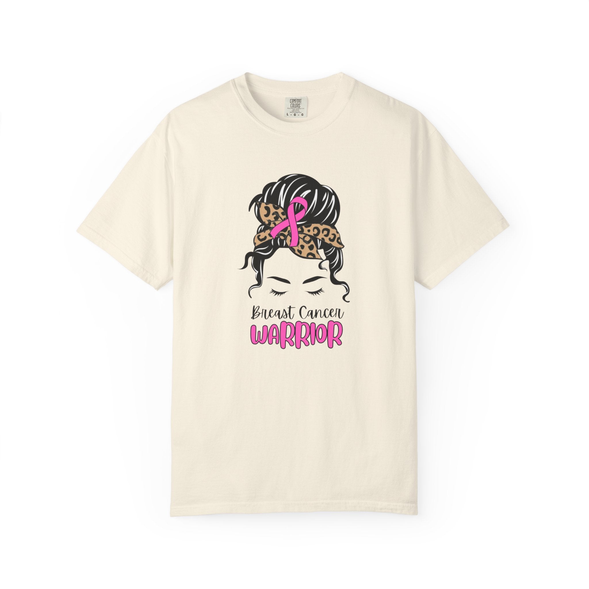Breast Cancer Survivor T-Shirt — Sassy Woman with Cheetah Scarf