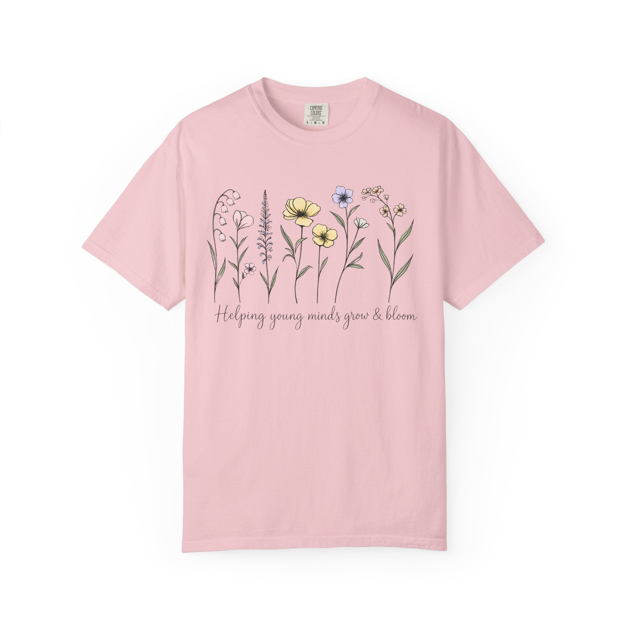 Floral Blooms T‑Shirt — "Helping Young Minds Grow & Bloom"