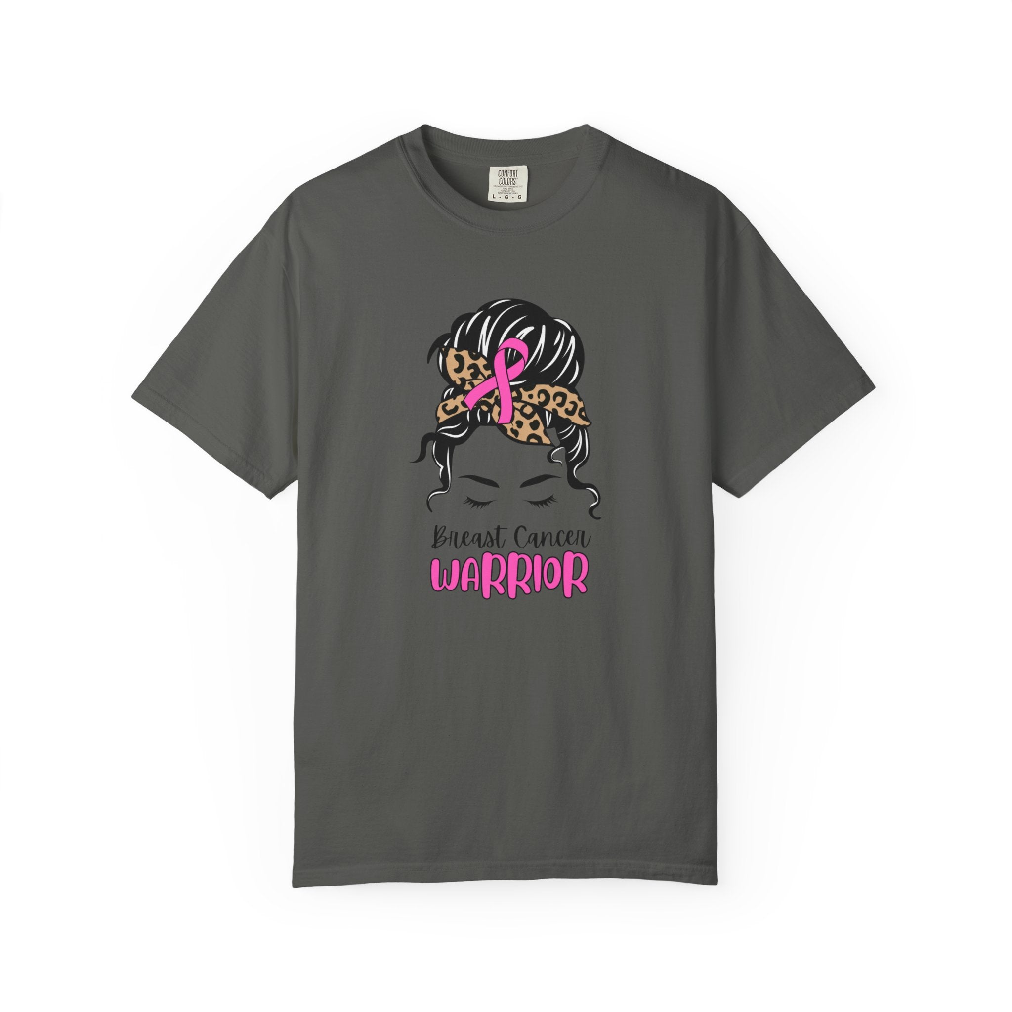 Breast Cancer Survivor T-Shirt — Sassy Woman with Cheetah Scarf