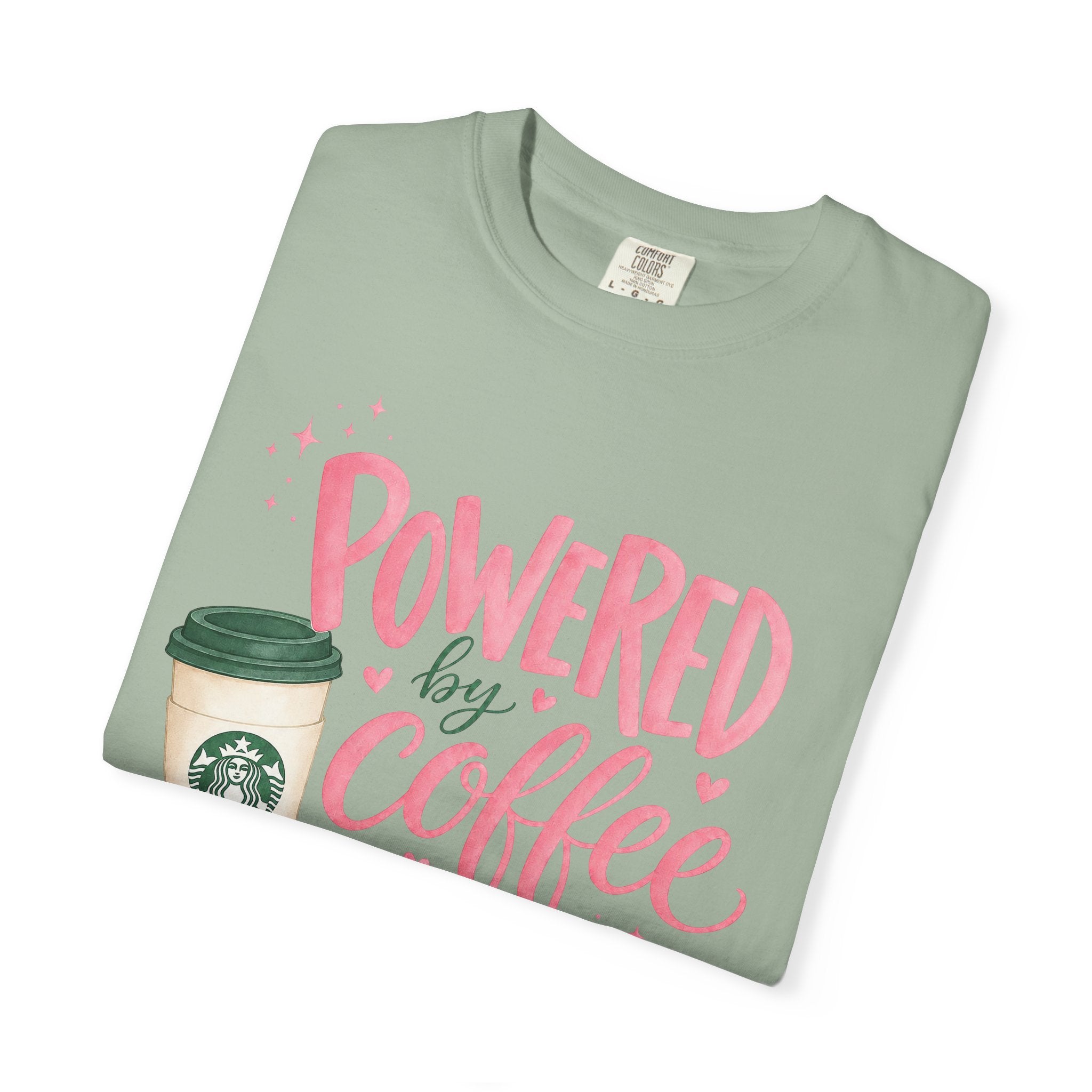 Coffee & Sarcasm T-Shirt — "Powered by Coffee & Sarcasm" Graphic Tee