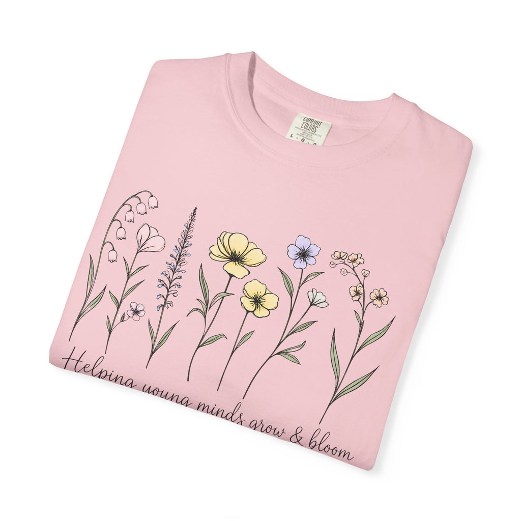 Floral Blooms T‑Shirt — "Helping Young Minds Grow & Bloom"