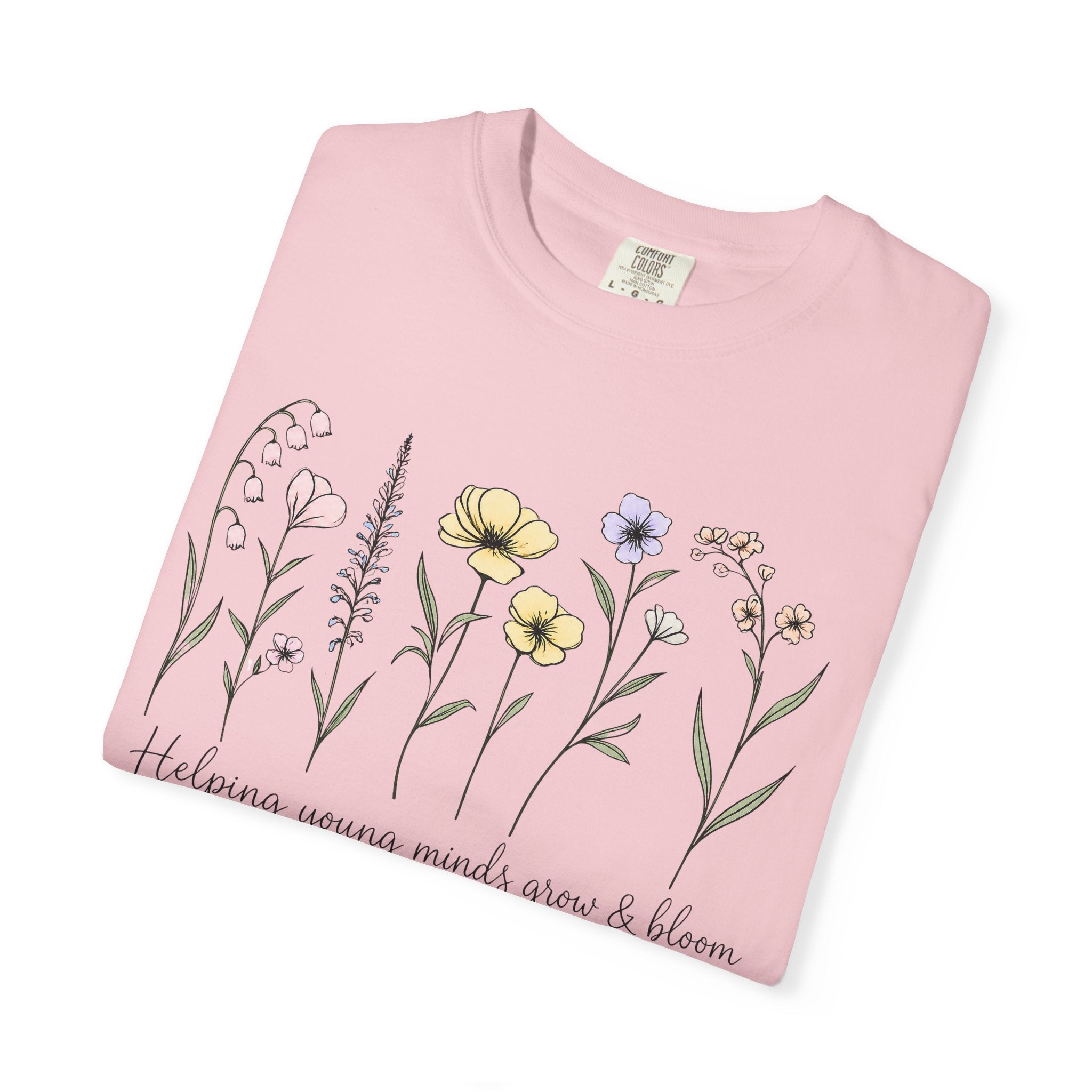 Floral Blooms T‑Shirt — "Helping Young Minds Grow & Bloom"