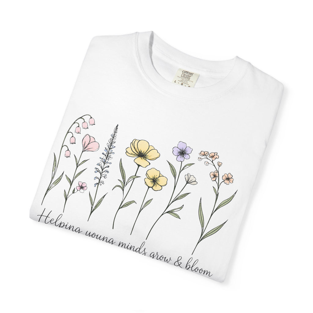 Floral Blooms T‑Shirt — "Helping Young Minds Grow & Bloom"