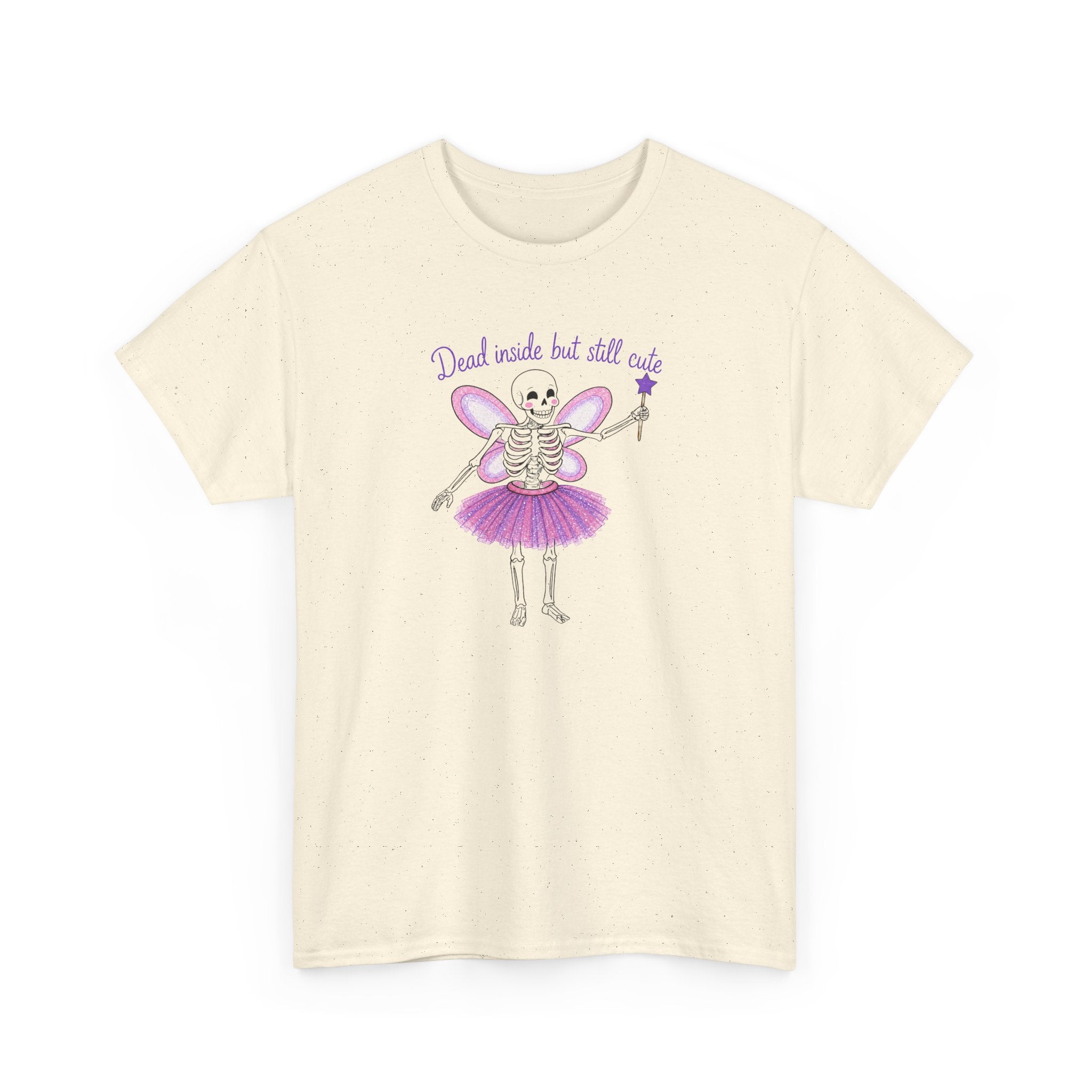 Dead Inside but Still Cute Ballerina Skeleton Tee — Spooky Fairycore Graphic T-Shirt