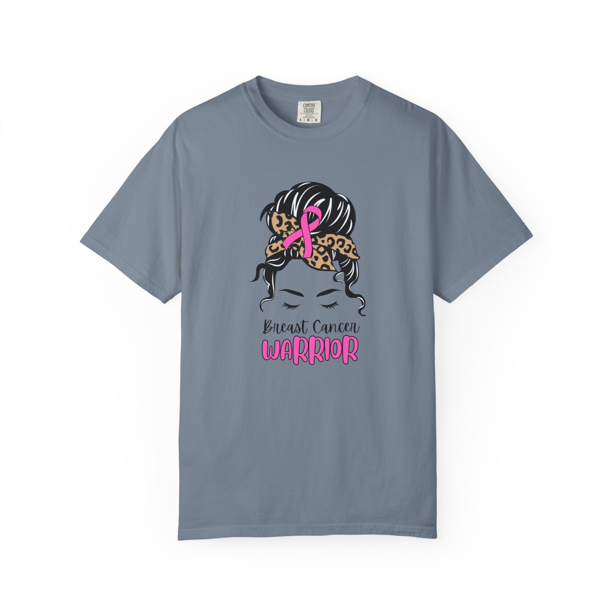 Breast Cancer Survivor T-Shirt — Sassy Woman with Cheetah Scarf