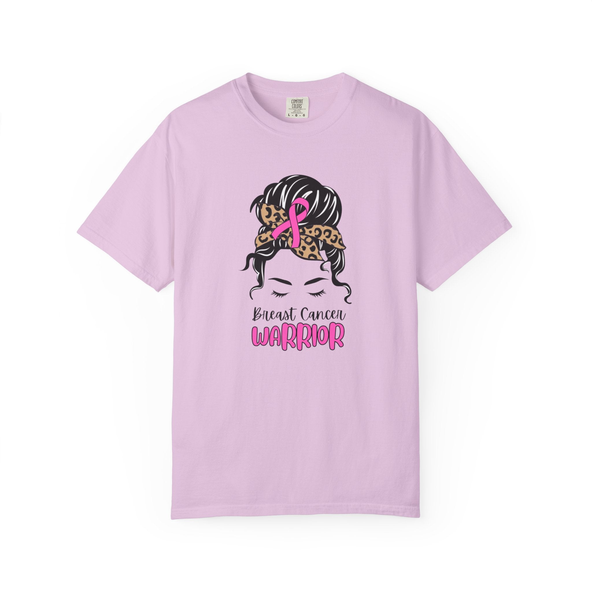 Breast Cancer Survivor T-Shirt — Sassy Woman with Cheetah Scarf