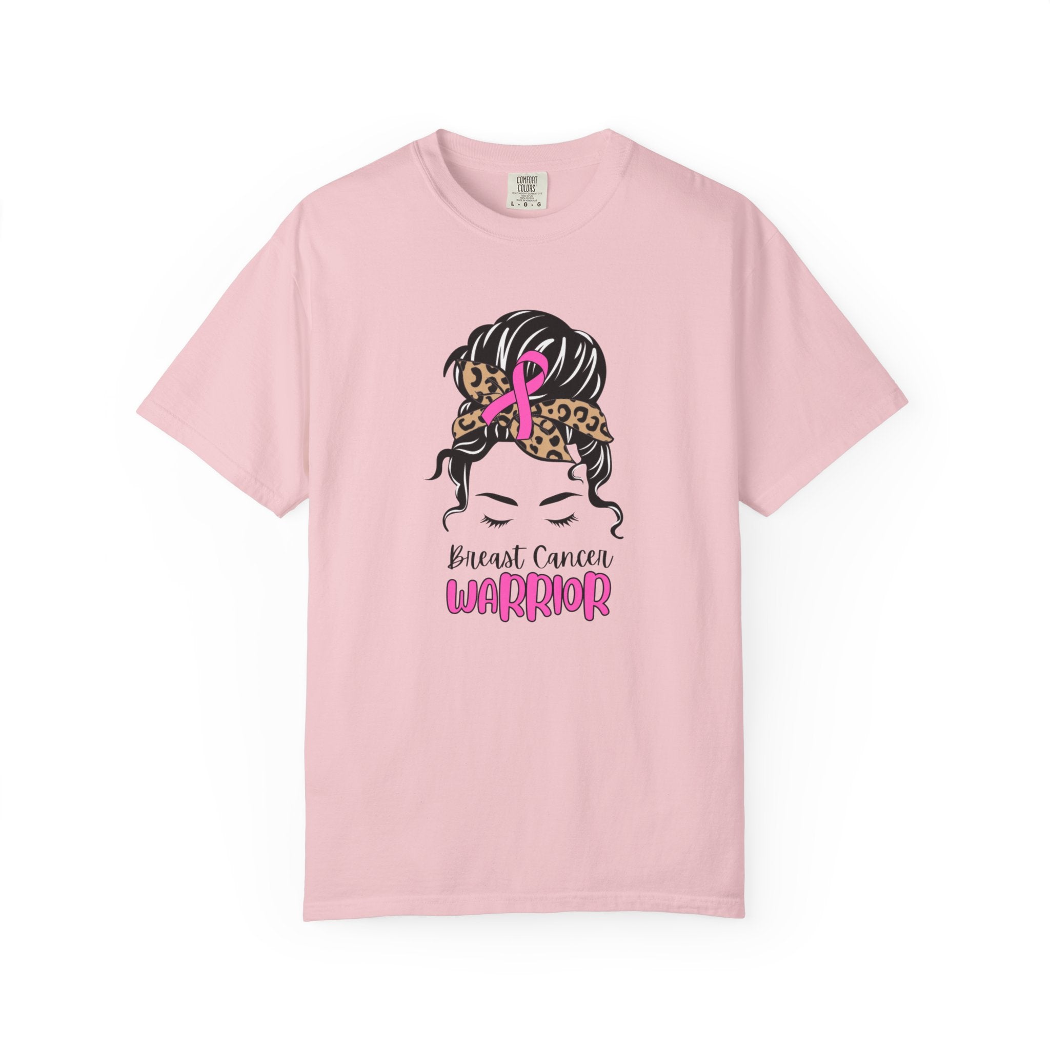 Breast Cancer Survivor T-Shirt — Sassy Woman with Cheetah Scarf