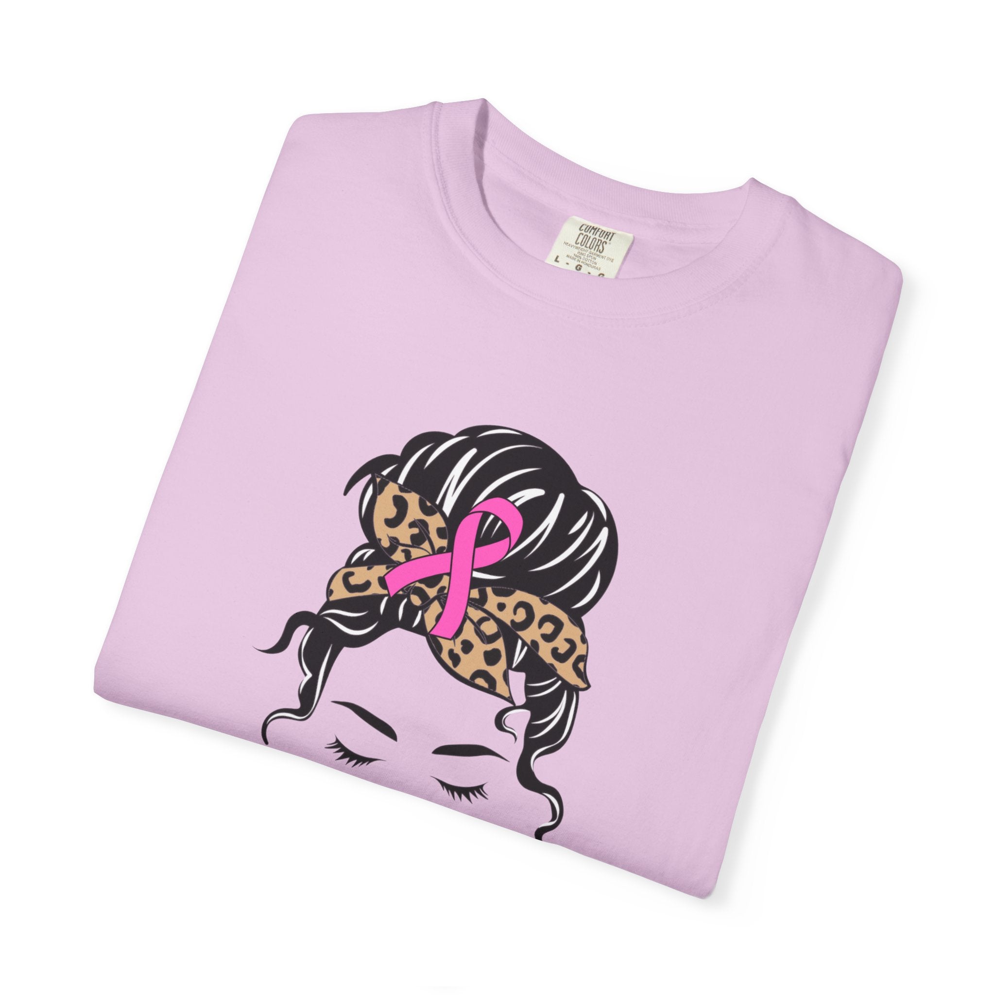 Breast Cancer Survivor T-Shirt — Sassy Woman with Cheetah Scarf
