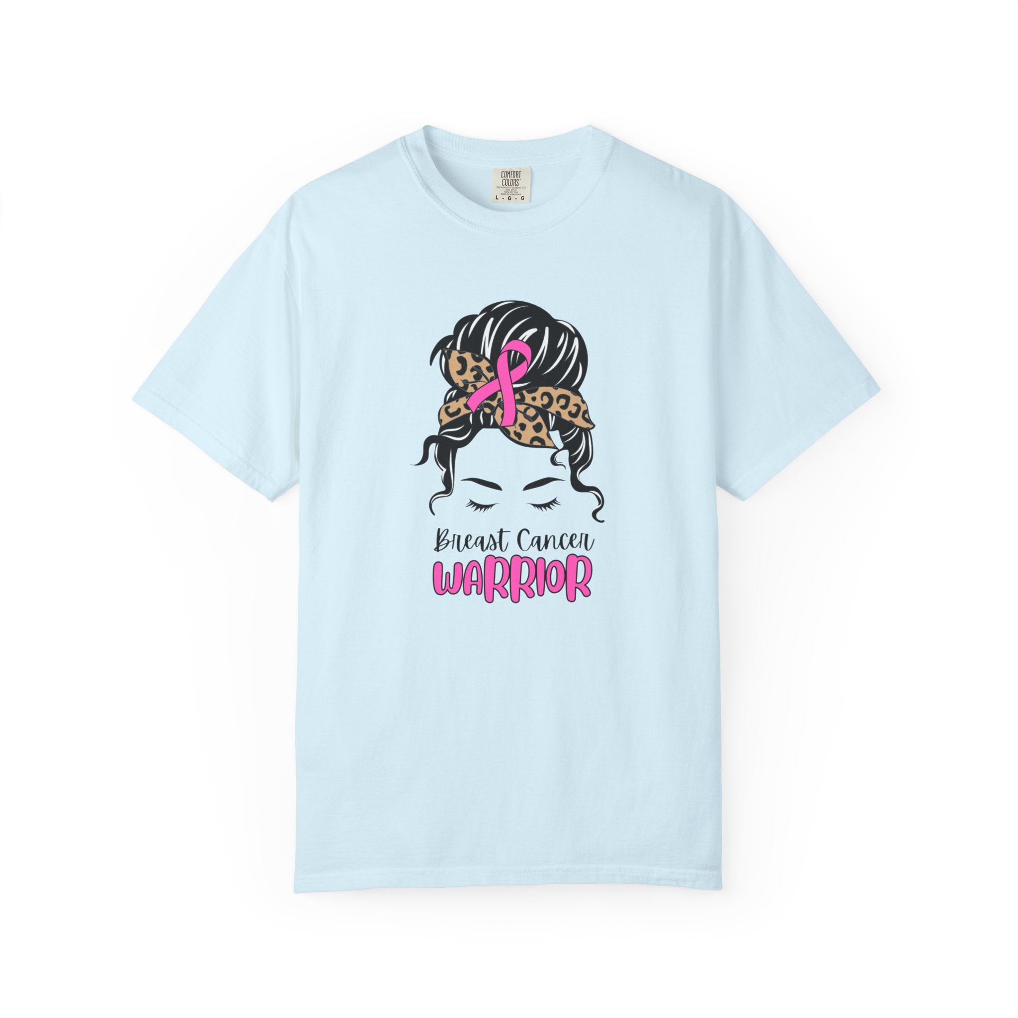 Breast Cancer Survivor T-Shirt — Sassy Woman with Cheetah Scarf