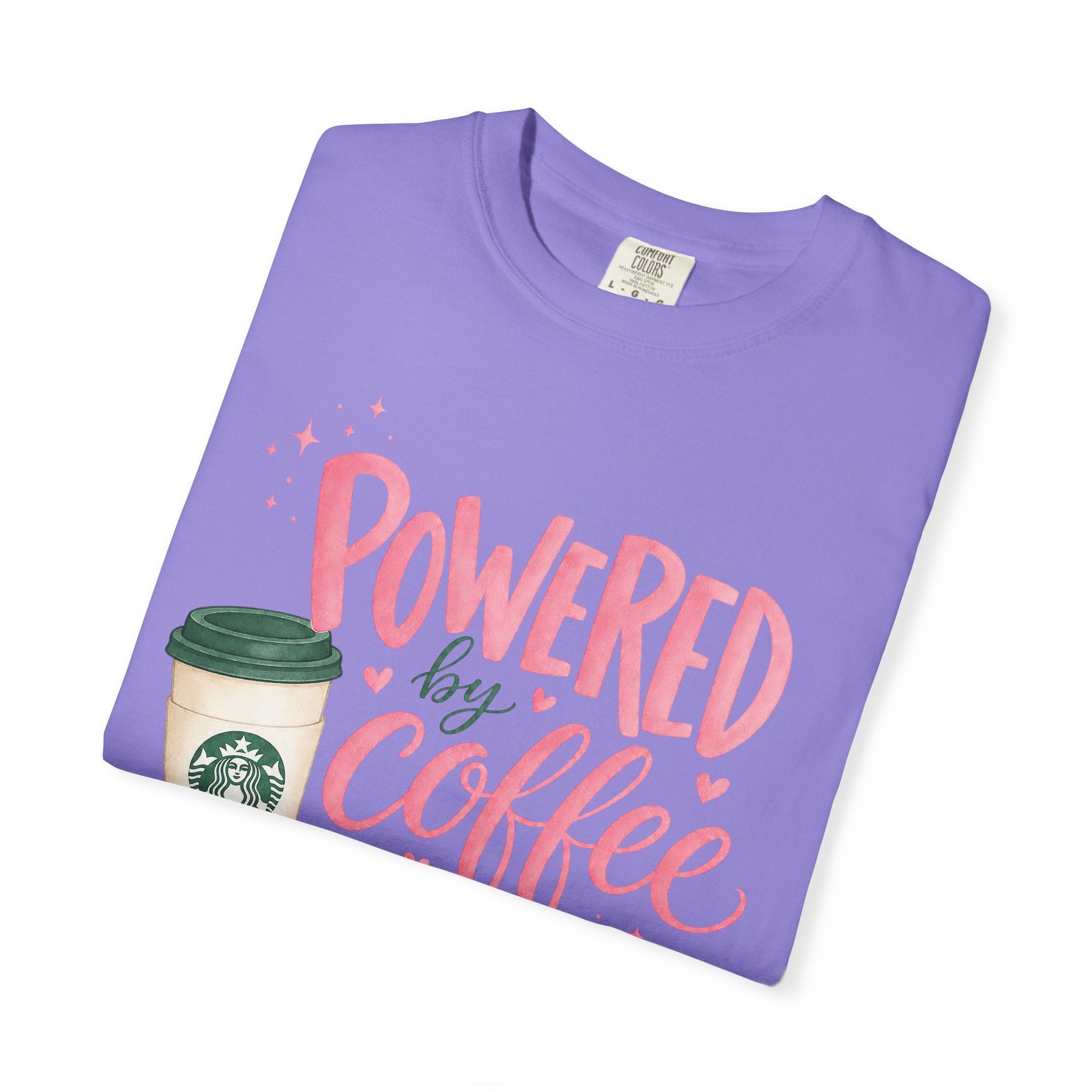 Coffee & Sarcasm T-Shirt — "Powered by Coffee & Sarcasm" Graphic Tee