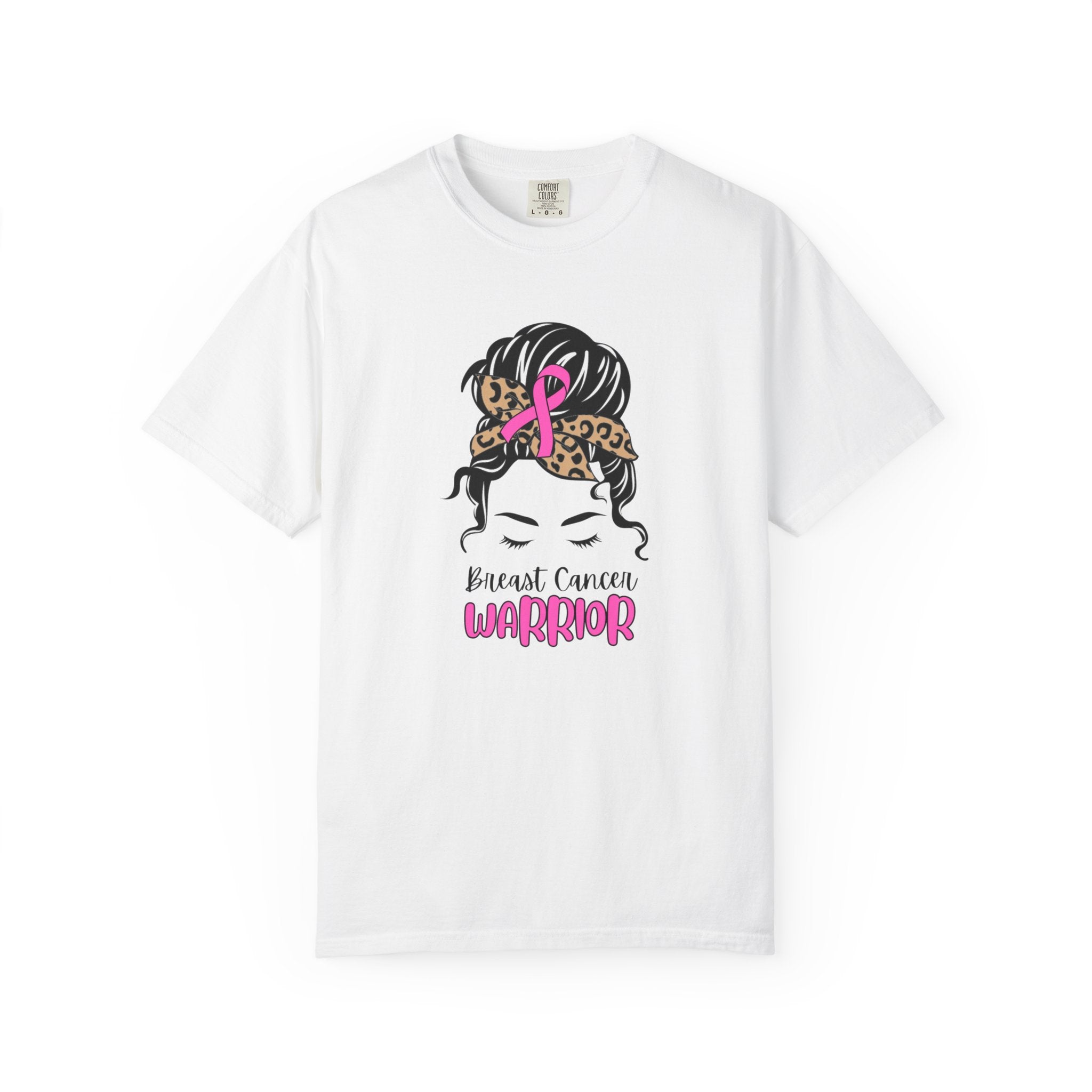 Breast Cancer Survivor T-Shirt — Sassy Woman with Cheetah Scarf