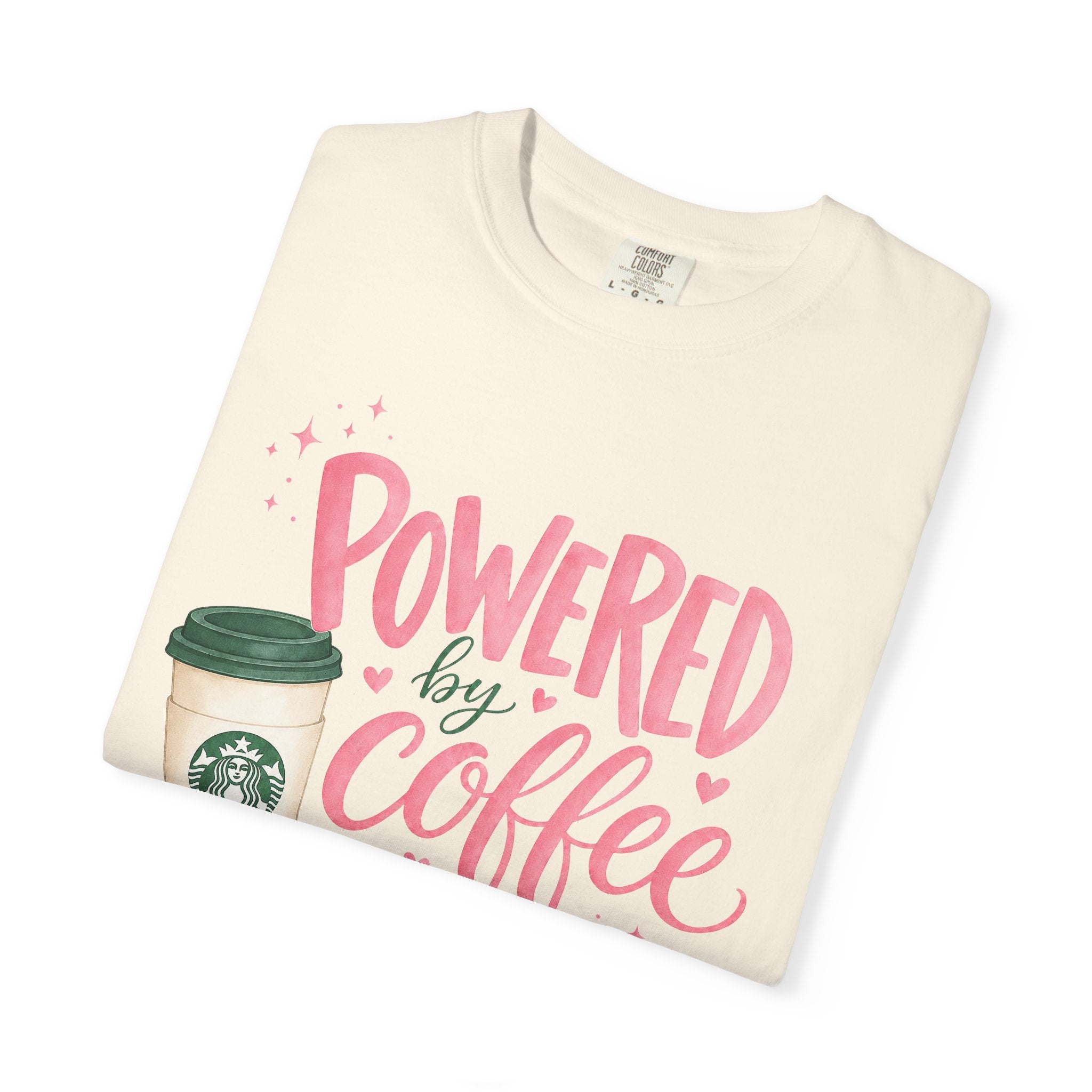 Coffee & Sarcasm T-Shirt — "Powered by Coffee & Sarcasm" Graphic Tee