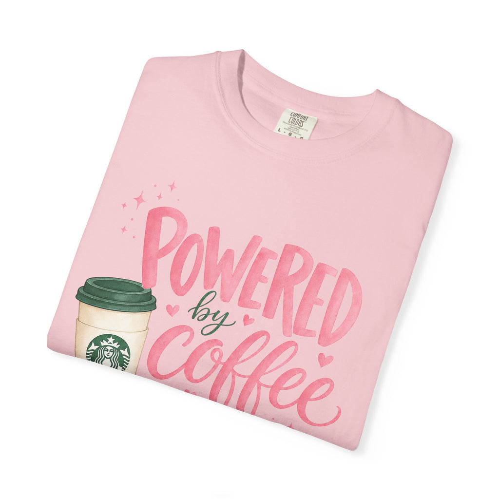 Coffee & Sarcasm T-Shirt — "Powered by Coffee & Sarcasm" Graphic Tee
