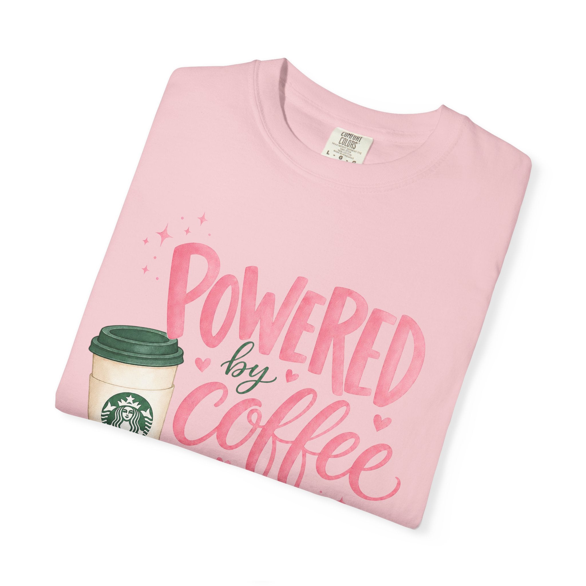 Coffee & Sarcasm T-Shirt — "Powered by Coffee & Sarcasm" Graphic Tee